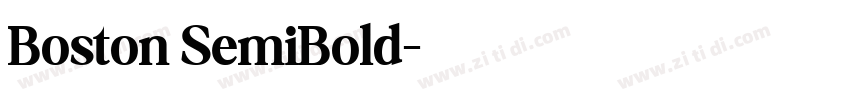 Boston SemiBold字体转换